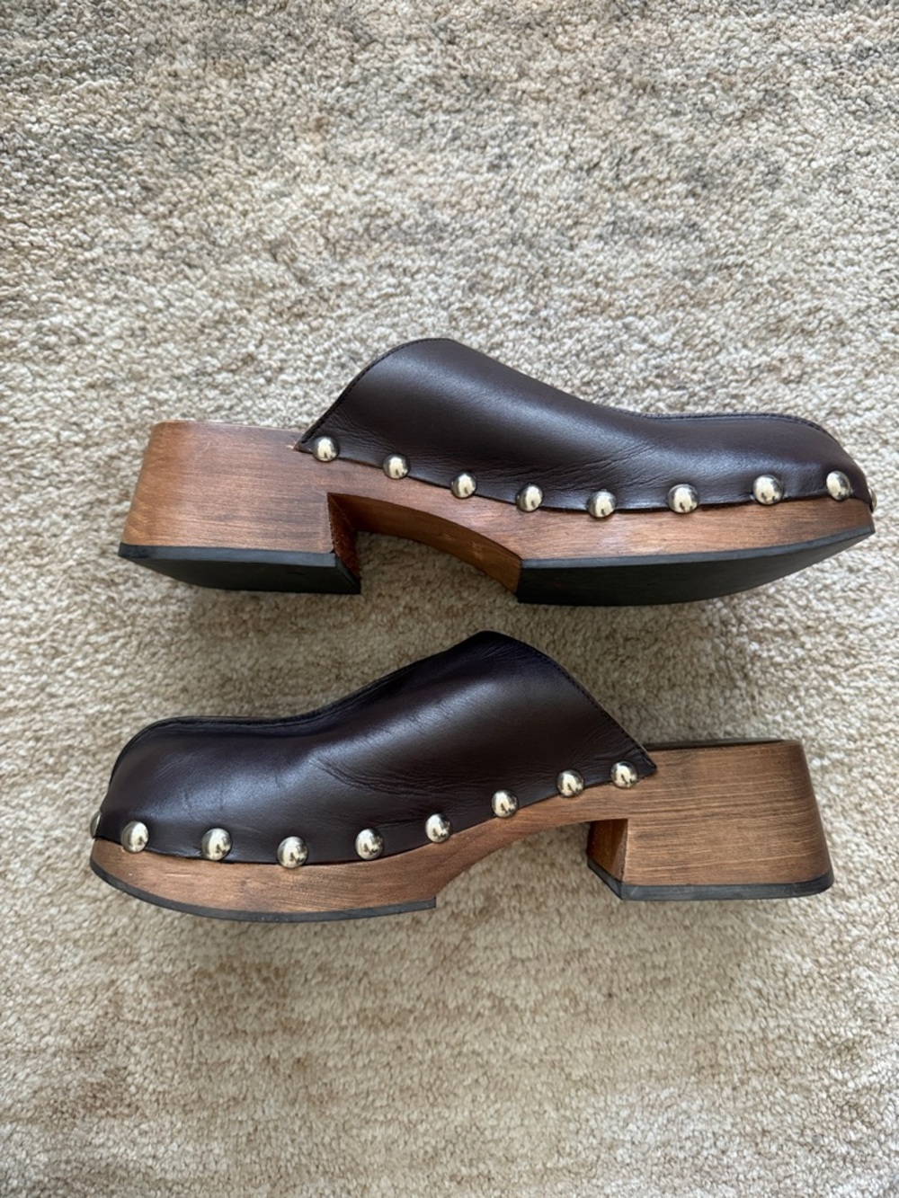 MANGO Studded Leather Clog - Picture 9 of 12